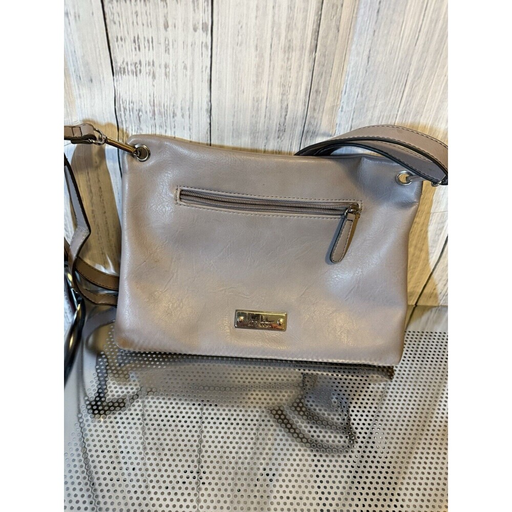 Nicole Miller New York Purse Crossbody Light Purple Faux Leather - Picture 1 of 5